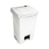 CONTENEUR HACCP 80LT AVEC COUVERCLE BLANC ET PEDALE dans POUBELLES