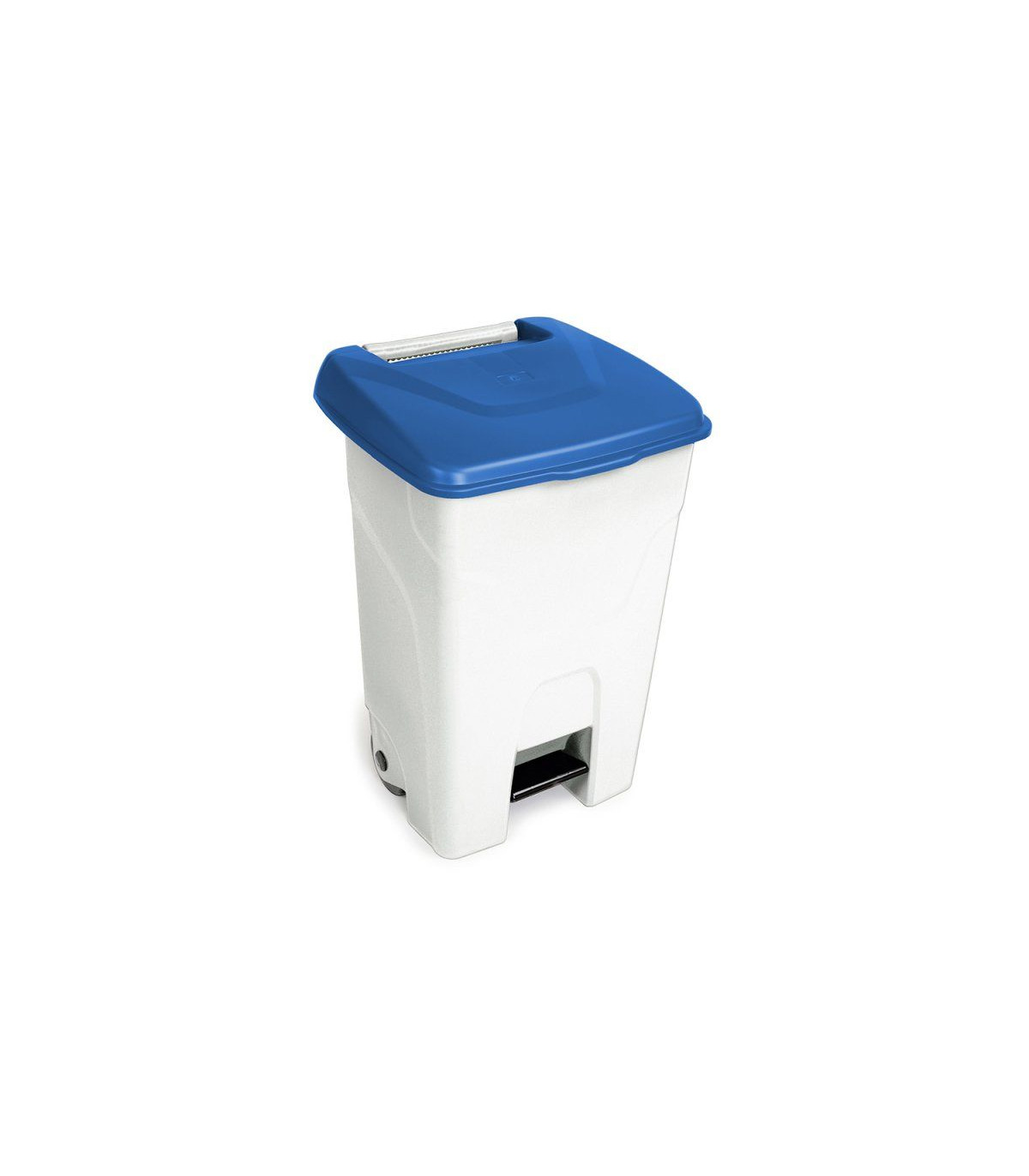 CONTENEUR HACCP 80LT AVEC COUVERCLE BLEU ET PEDALE dans POUBELLES