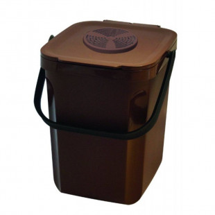 POUBELLE 10LT COMPOST ORGANIK AVEC COUVERCLE VENTILE + FILTRE CHARBON dans POUBELLES