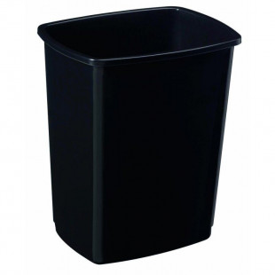 COUVERCLE BASCULANT 50LT NOIR ROSSIGNOL dans POUBELLES