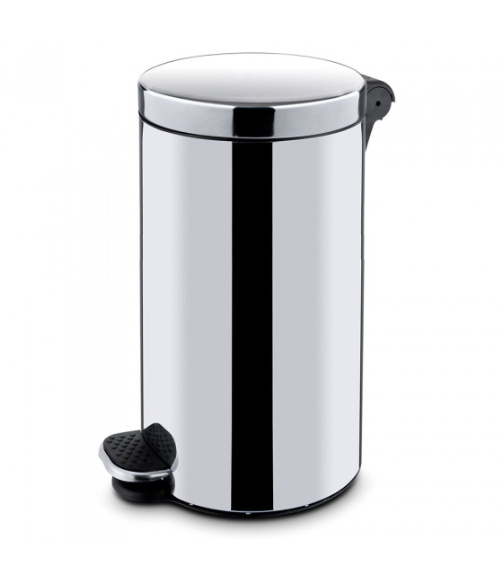 POUBELLE PEDALE METAL 30LT INOX CUISIMAT dans POUBELLES