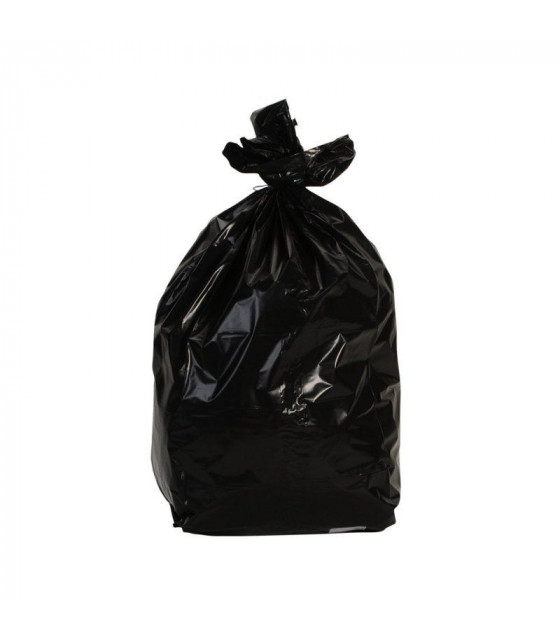 SAC POUBELLE BASSE DENSITE 130LT NOIR 60 MICRONS 80X115CM 100 PIECES dans SAC POUBELLE