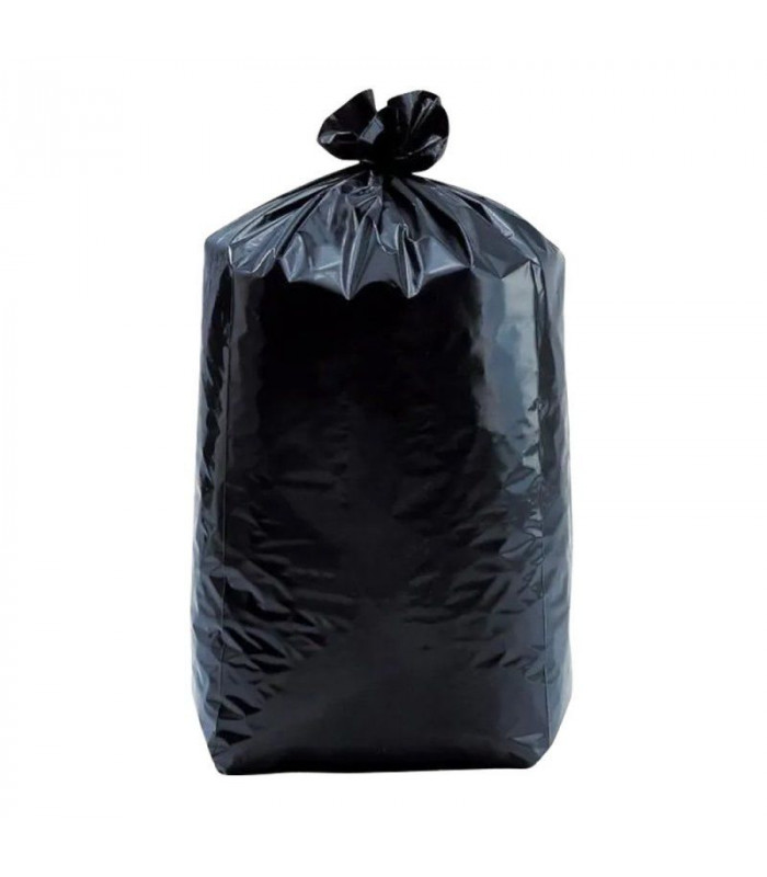 SAC POUBELLE BASSE DENSITE 150LT NOIR 60 MICRONS 80X135CM 100 PIECES dans SAC POUBELLE