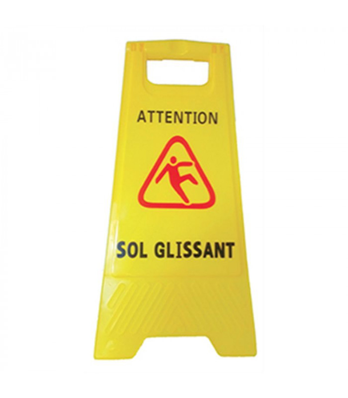 PANNEAU DE SIGNALISATION - SOL GLISSANT 30X20X62CM dans SIGNALISATION