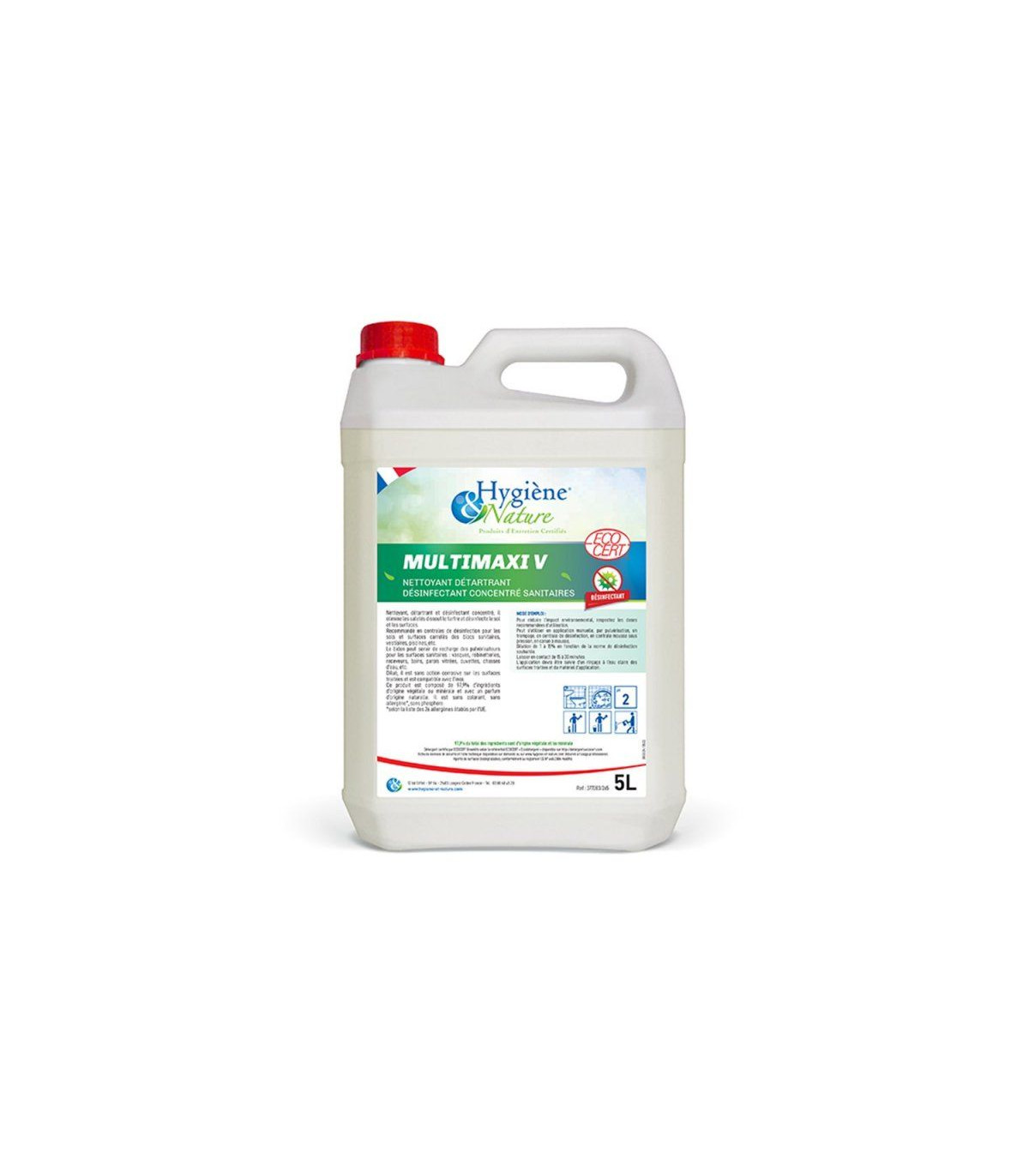 NETTOYANT DESINFECTANT DETARTRANT MULTI MAXI SANITAIRE 5LT 2 BIDONS dans SANITAIRE