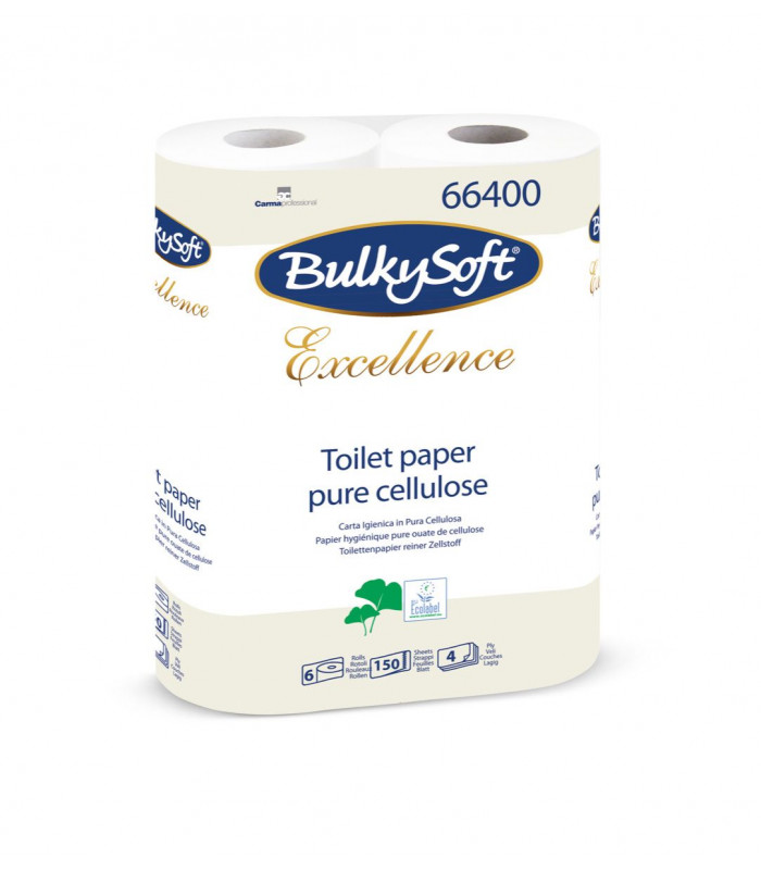 PAPIER TOILETTE 150 FORMATS 4 PLIS - 6 ROULEAUX - COLIS 10 PAQUETS dans RECHARGE PAPIER