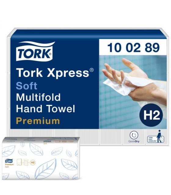 ESSUIE MAINS DOUX INTERFOLIES H2 100289 150X21 PIECES TORK XPRESS dans RECHARGE PAPIER