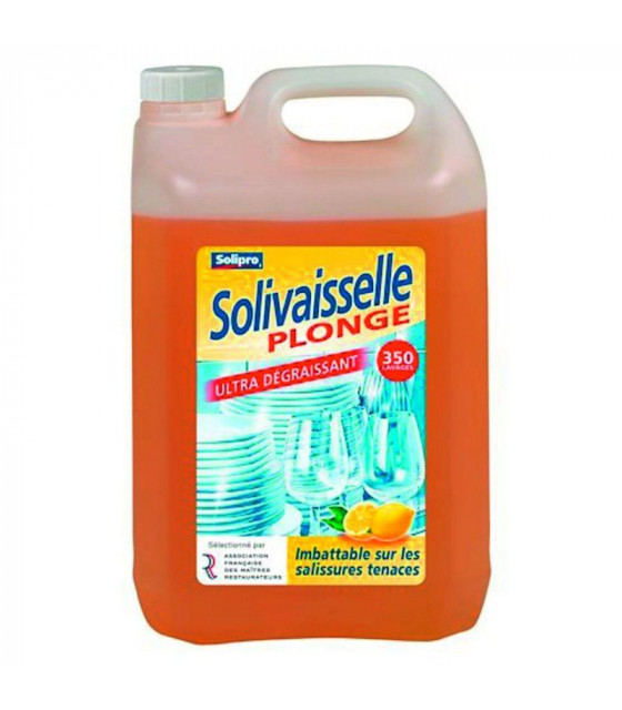 LIQUIDE VAISSELLE ULTRA DEGRAISSANT CITRON 5LT SOLIPRO dans DETERGENT