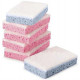 TAMPON BLANC SUR EPONGE BLEUE 10 PIECES