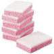 TAMPON BLANC SUR EPONGE ROSE 10 PIECES