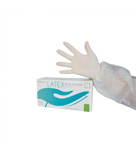 GANT LATEX NPOUDRE TAILLE M 100 PIECES dans GANTS