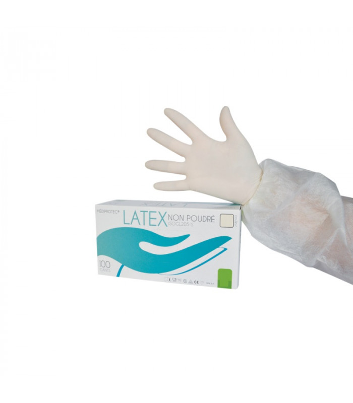 GANT LATEX NPOUDRE TAILLE M 100 PIECES dans GANTS