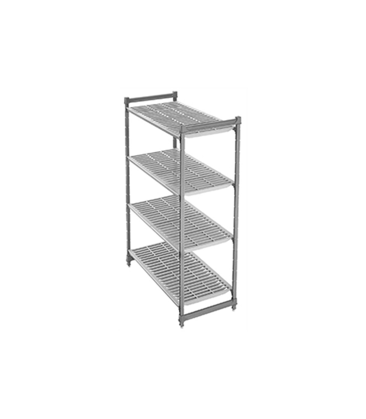 RAYONNAGE BASIC SERIES PLUS DE 4 NIVEAUX AVEC CLAYETTES AJOUREES 460MM CAMBRO dans ETAGERE CHAMBRE FROIDE