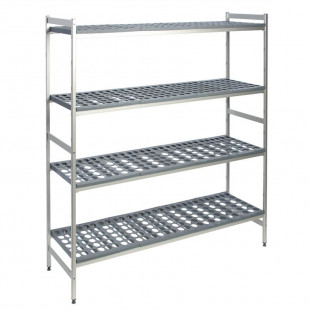 ETAGERE 4 NIVEAUX - CLAYETTES PERFOREES - RAYONNAGE FERMOSTOCK 5711- 120 KG - 1189X460XH1685 MM dans ETAGERE CHAMBRE FROIDE