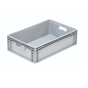 BAC PLEIN GRIS 600X400X270 MM SERIE EURO-LINE CUISIMAT dans BAC DE TRANSPORT