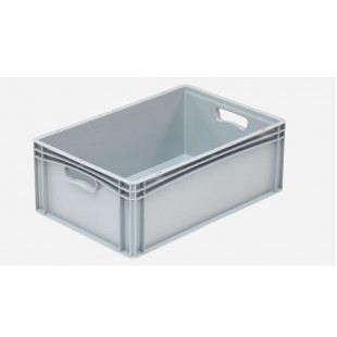 BAC PLEIN GRIS 600X400X270 MM SERIE EURO-LINE CUISIMAT dans BAC DE TRANSPORT