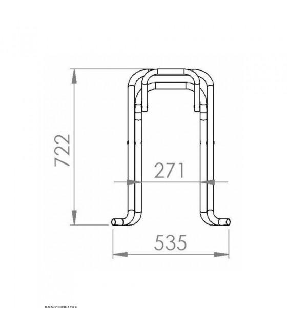 PIED DE TABLE LORRAINE POUR PLATEAU PETIT AMOBIS dans TABLE EN KIT CUISIMAT-AMOBIS