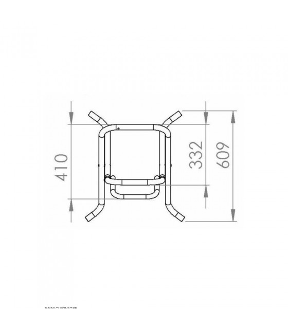 PIED DE TABLE LORRAINE POUR PLATEAU PETIT AMOBIS dans TABLE EN KIT CUISIMAT-AMOBIS