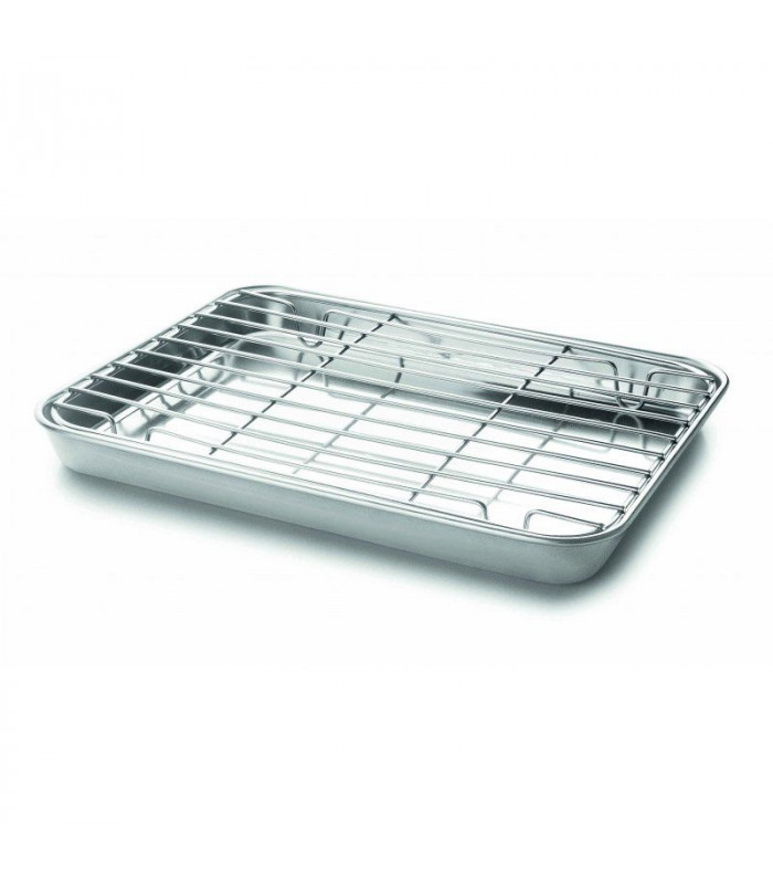 PLAT A DRESSER AVEC GRILLE INOX 40.5X30.5X2.5CM LACOR dans PLAQUE DE CUISSON