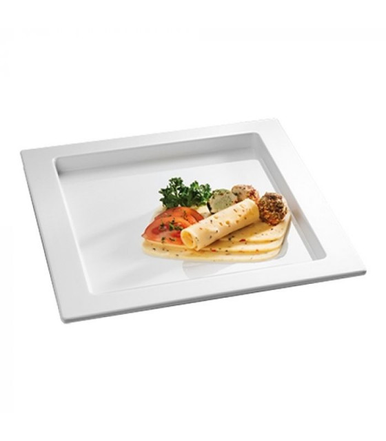 PLATEAU MELAMINE GN1/2 BLANC CUISIMAT dans MELAMINE