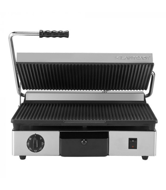 GRILL PANINI RAINURE DOUBLE MILAN TOAST dans GRILL DE CONTACT