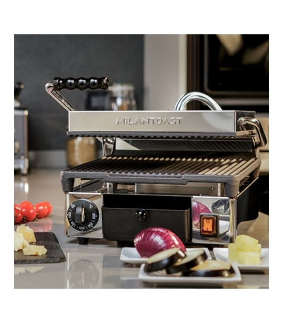 GRILL PANINI RAINURE MILAN TOAST dans GRILL DE CONTACT