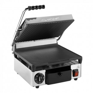 GRILL PANINI LISSE + RAINURE MILAN TOAST dans GRILL DE CONTACT