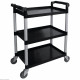 CHARIOT DE SERVICE EN POLYPROPYLENE NOIR COMPACT