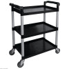 CHARIOT DE SERVICE EN POLYPROPYLENE NOIR COMPACT dans CHARIOT DE DEBARRASSAGE