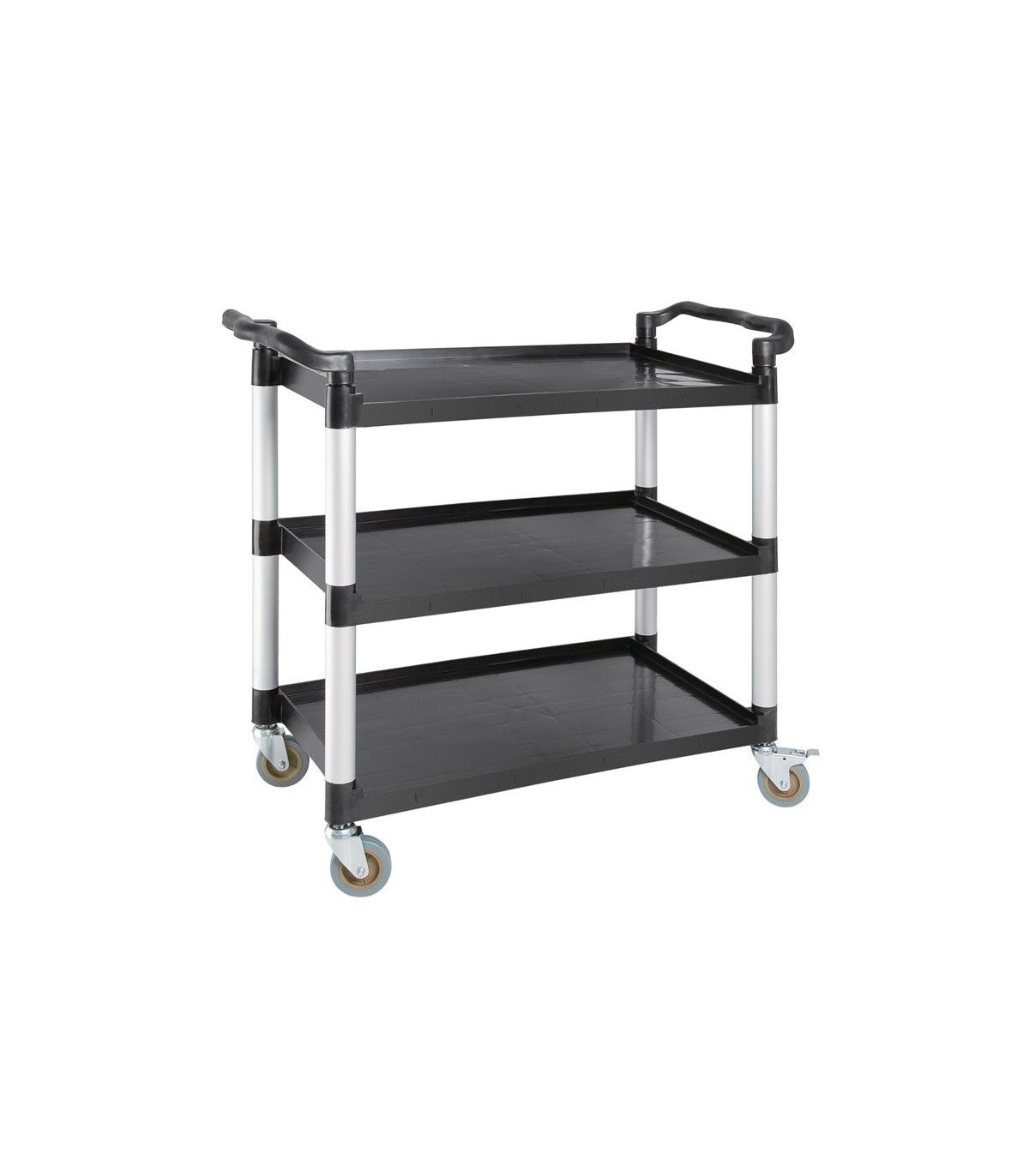 CHARIOT DE SERVICE NOIR MAX 130KG dans CHARIOT DE DEBARRASSAGE