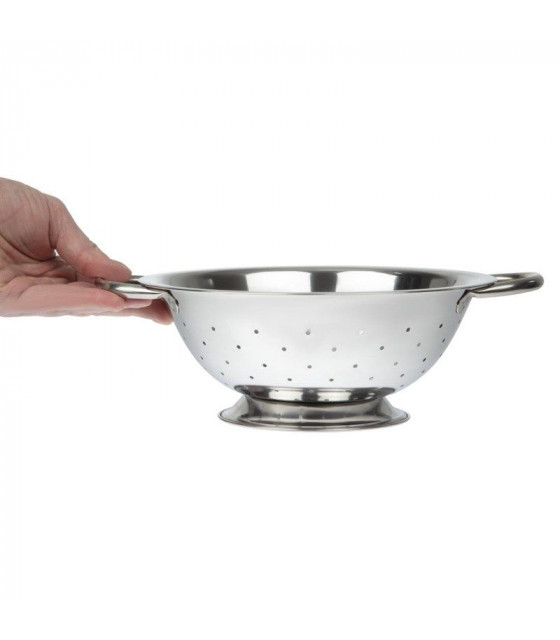 PASSOIRE 24.5CM EN INOX AVEC POIGNEE CUISIMAT dans PASSOIRES