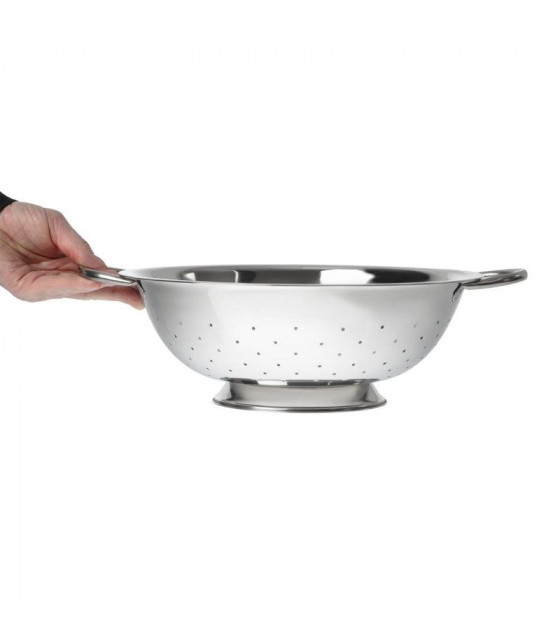 PASSOIRE 33.5CM EN INOX AVEC POIGNEE CUISIMAT dans PASSOIRES