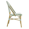 CHAISE STYLE PARISIEN EN ROTIN PE VERT LOT DE 2 dans CHAISES