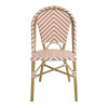 CHAISE STYLE PARISIEN EN ROTIN PE CORAIL LOT DE 2 dans CHAISES