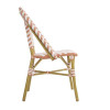 CHAISE STYLE PARISIEN EN ROTIN PE CORAIL LOT DE 2 dans CHAISES