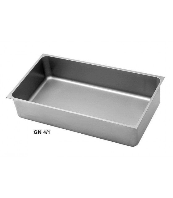 CUVE BAC BAIN-MARIE INOX A SOUDER GN4/1 - 1290X510 - SANS TROP-PLEIN dans TOP DE PLONGE