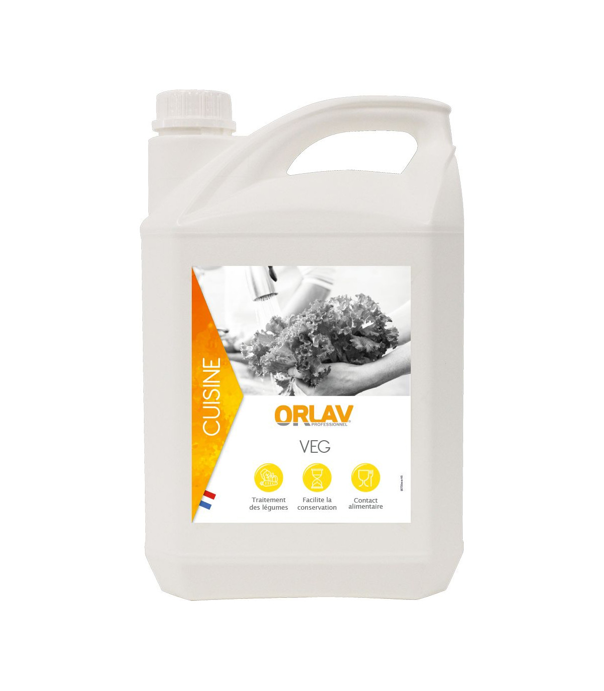 LIQUIDE DECONTAMINANT LEGUMES 5LT ORLAV dans DETERGENT