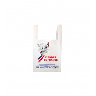 SAC A BRETELLES 26X60X45CM BLANC 5X100 PIECES dans EMBALLAGE EN PLASTIQUE