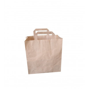 SAC CABAS KRAFT BRUN 26X20X28 250 PIECES dans EMBALLAGE EN CARTON ET PAPIER