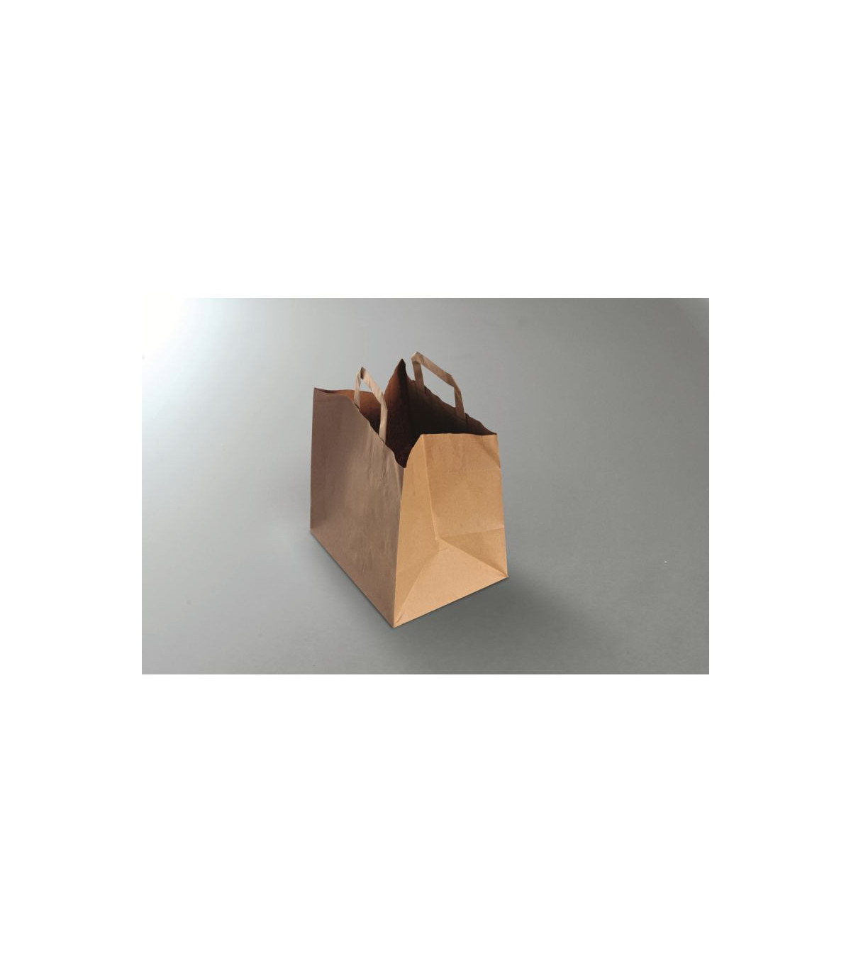 SAC CABAS KRAFT BRUN 26X20X28 250 PIECES dans EMBALLAGE EN CARTON ET PAPIER