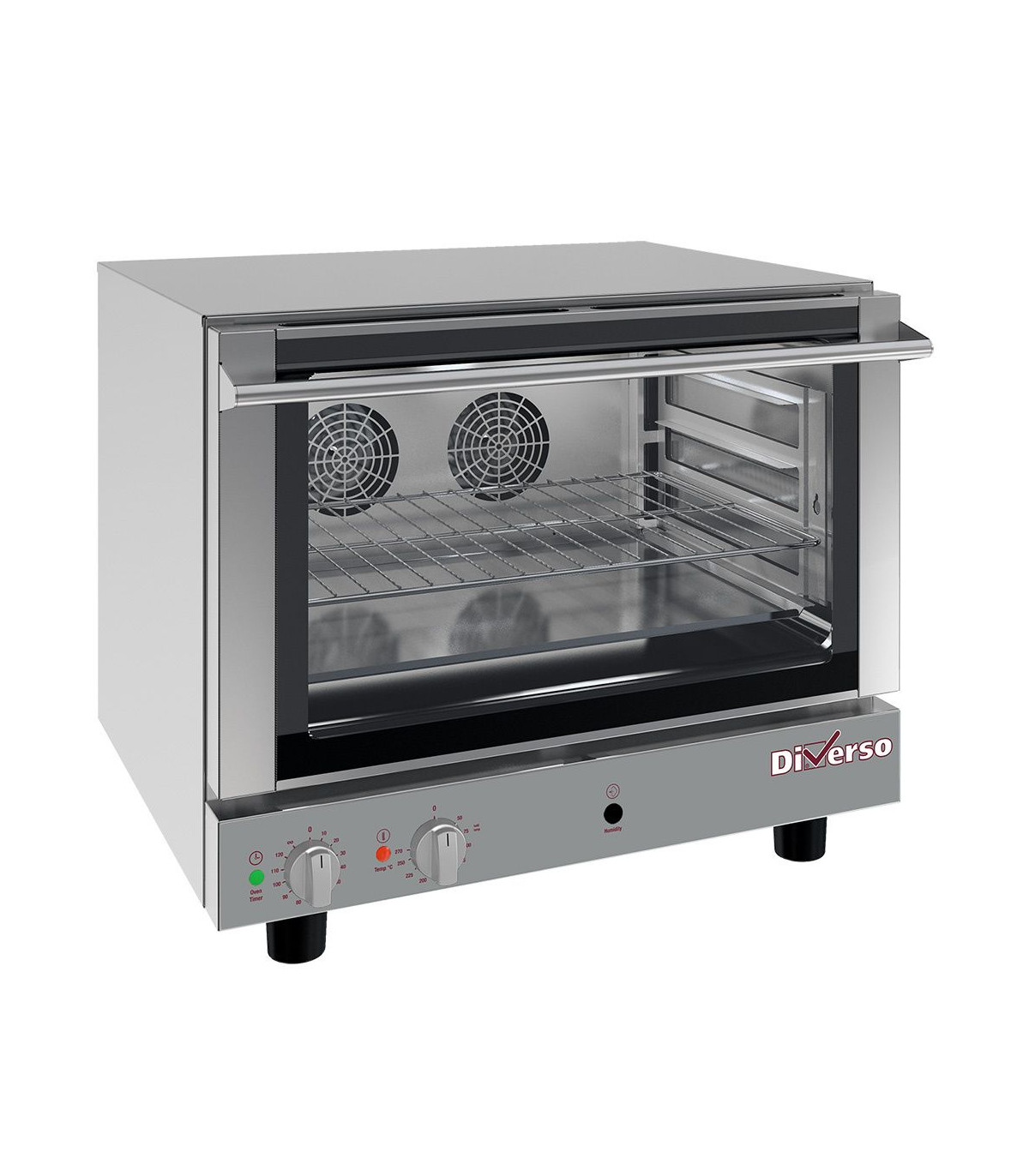 FOUR ELECTRIQUE A CONVECTION 4X600X400MM + HUMIDIFICATEUR MANUEL DIVERSO dans FOUR CONVECTION