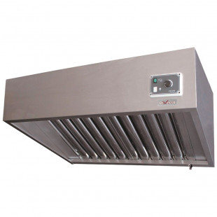HOTTE AVEC MOTEUR 9/9-2500 M3/H 120PA VARIATEUR 4 FILTRES 200CM DIVERSO dans HOTTE