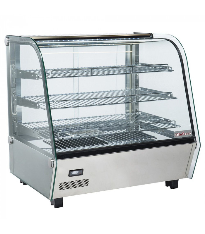 VITRINE CHAUFFANTE DE TABLE 3 NIVEAUX VITRE BOMBEE 69.2CM DIVERSO dans VITRINE CHAUFFANTE