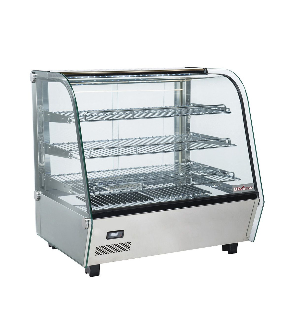 VITRINE CHAUFFANTE DE TABLE 3 NIVEAUX VITRE BOMBEE 69.2CM DIVERSO dans VITRINE CHAUFFANTE