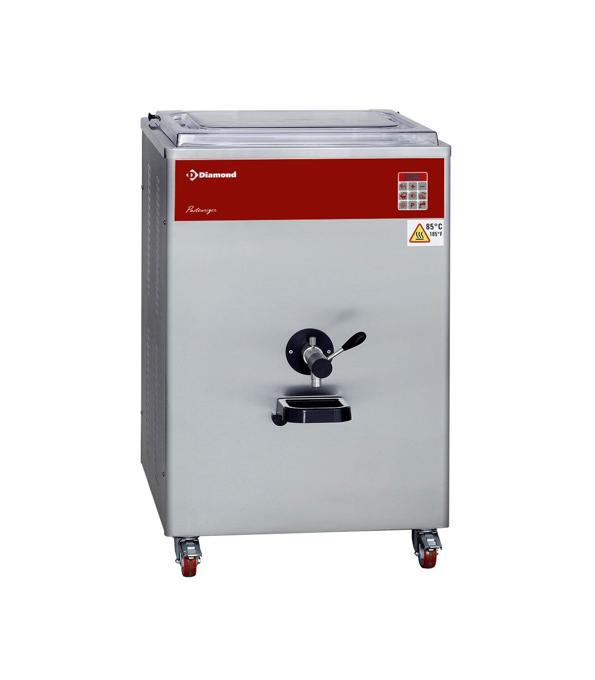 PASTEURISATEUR 120L/H. CONDENSEUR EAU 400V/3 DIAMOND dans SORBETIERE