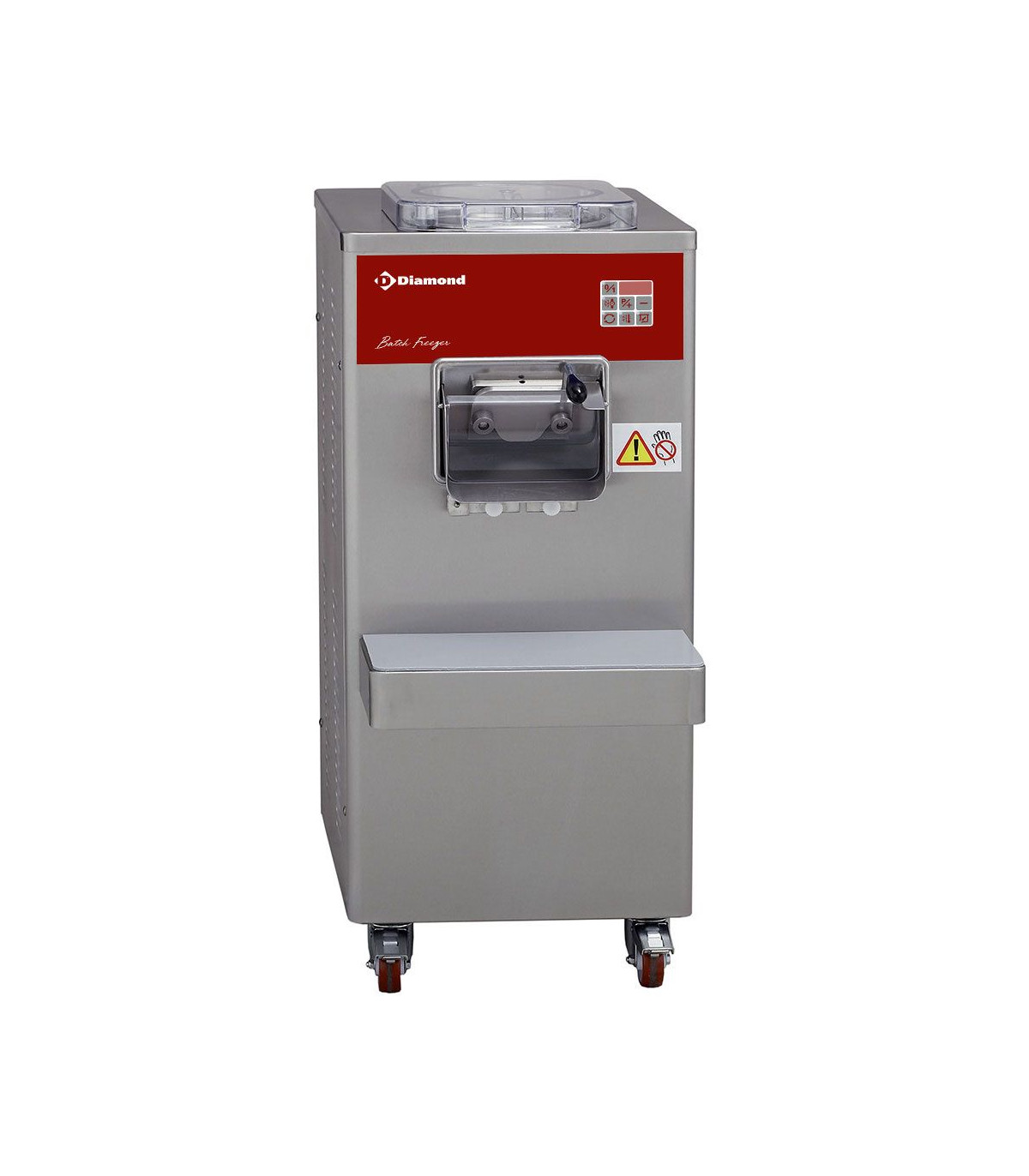 TURBINE A GLACE VERTICALE AUTOMATIQUE 50L/H CONDENSEUR EAU DIAMOND dans SORBETIERE