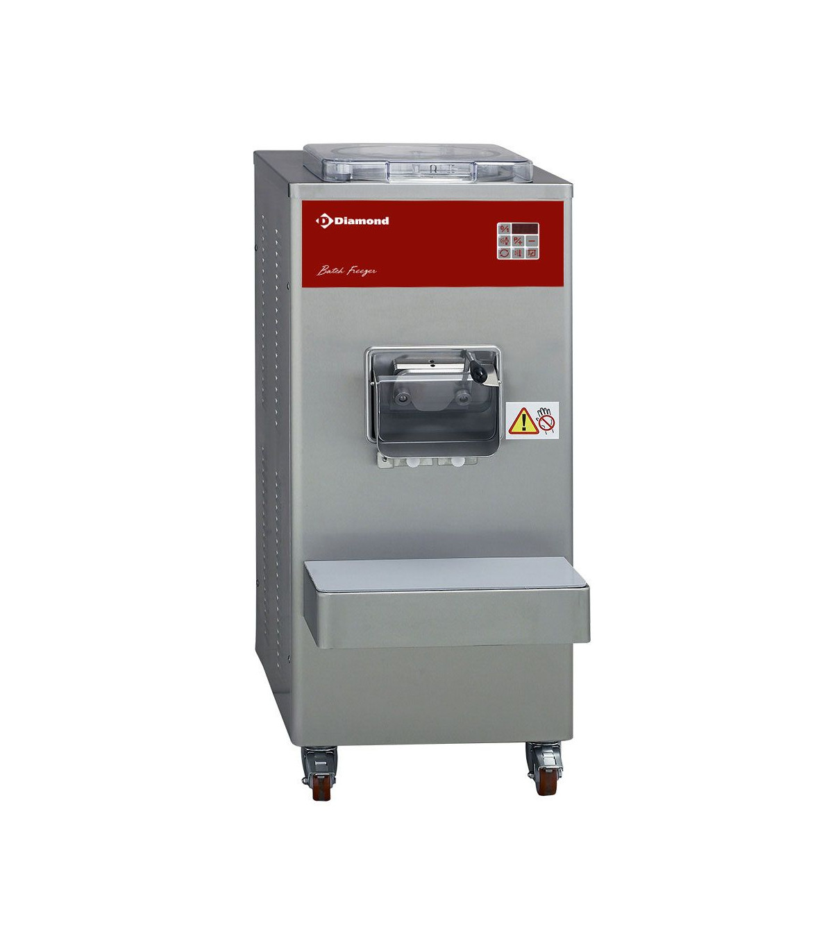 TURBINE A GLACE VERTICALE AUTOMATIQUE 80L/H. DIAMOND dans SORBETIERE