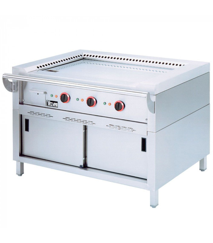 TEPPAN YAKI ELEC 3 ZONES ARMOIRES PORTES COULISSANTES DIAMOND dans WOK