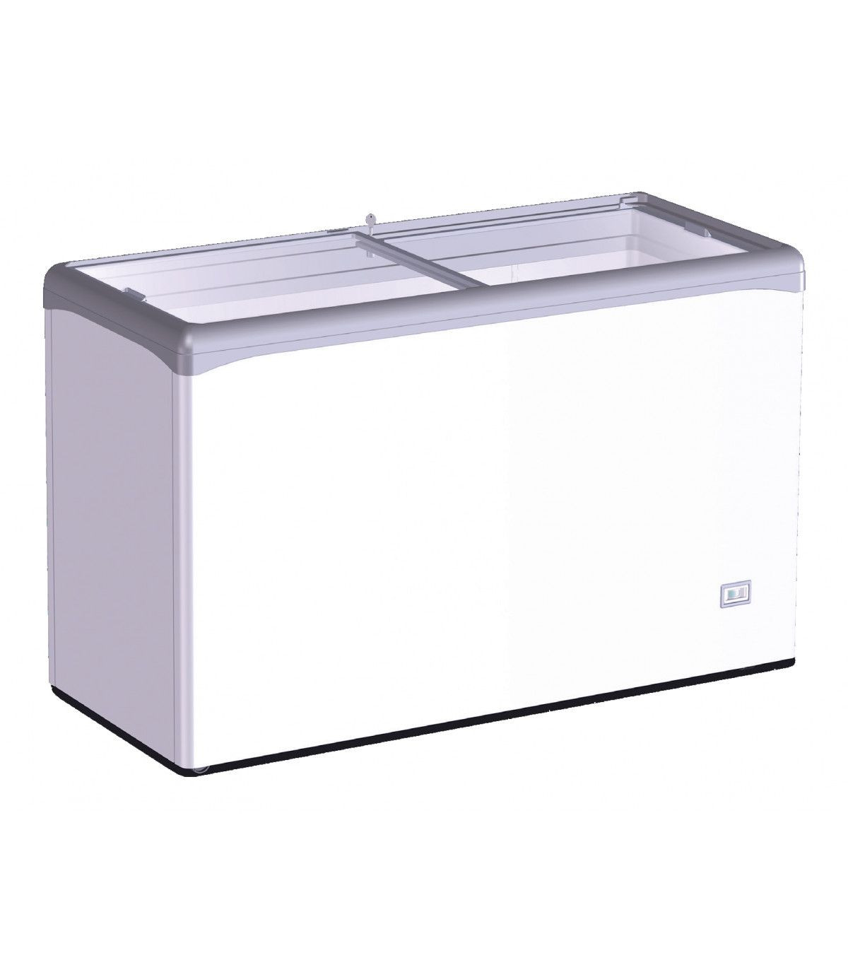 CONSERVATEUR NEGATIF COUVERCLE VERRE COULISSANT + 1 PANIER 358LT EPTA dans CONSERVATEUR BLANC