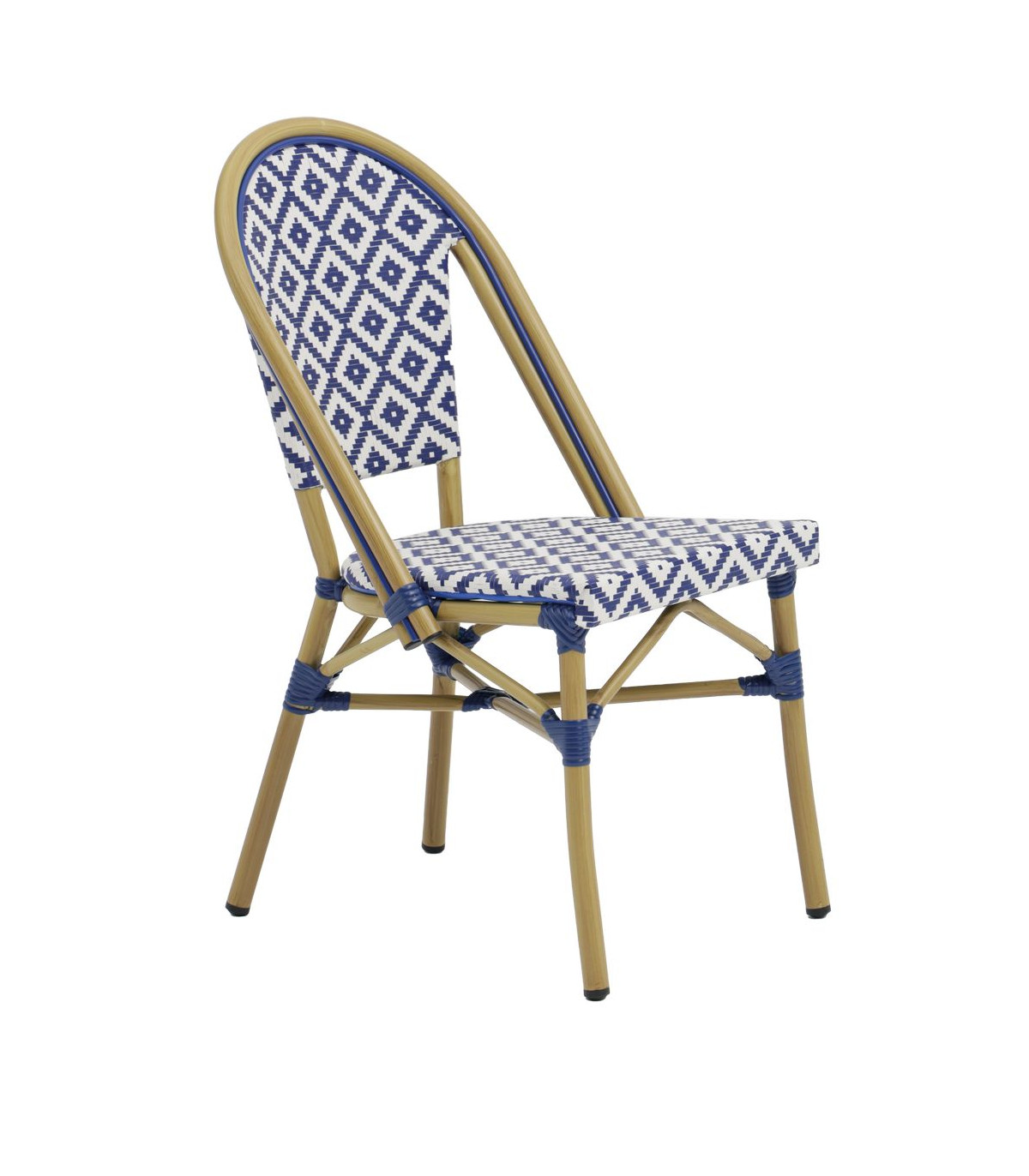 CHAISE BALI BLEU ET BLANCHE dans CHAISES